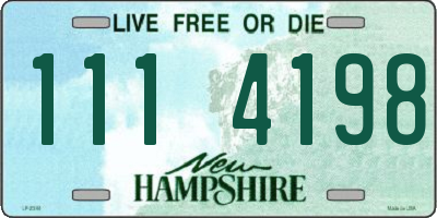 NH license plate 1114198
