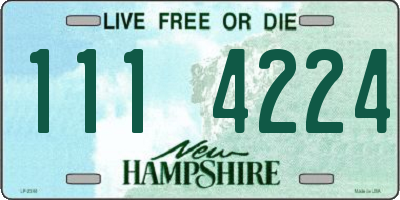 NH license plate 1114224