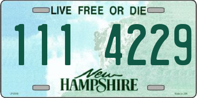 NH license plate 1114229
