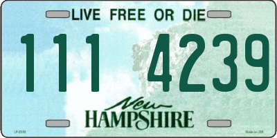 NH license plate 1114239