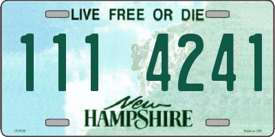 NH license plate 1114241