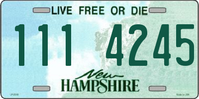 NH license plate 1114245
