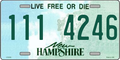NH license plate 1114246