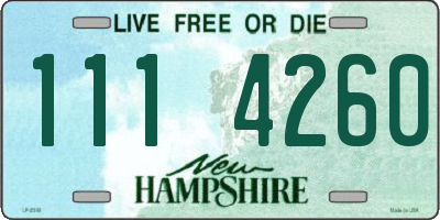 NH license plate 1114260