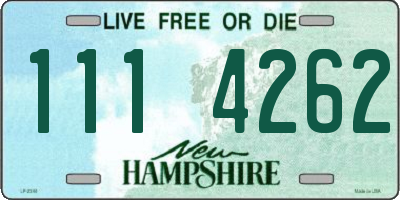 NH license plate 1114262