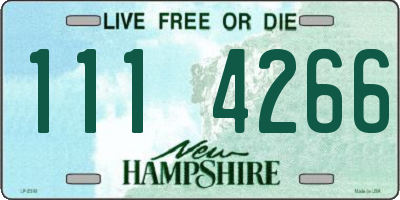 NH license plate 1114266
