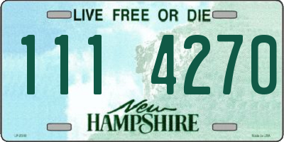 NH license plate 1114270