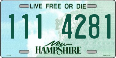 NH license plate 1114281
