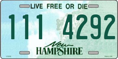NH license plate 1114292