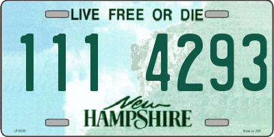 NH license plate 1114293