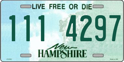 NH license plate 1114297