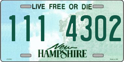 NH license plate 1114302