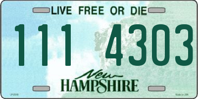 NH license plate 1114303