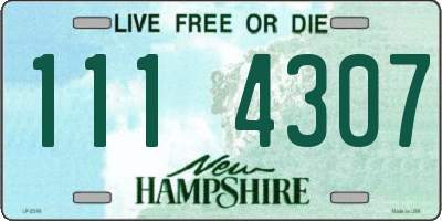 NH license plate 1114307