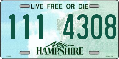 NH license plate 1114308