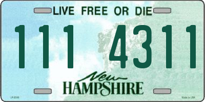 NH license plate 1114311