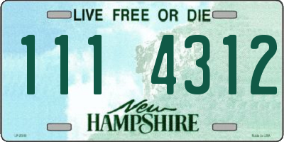 NH license plate 1114312
