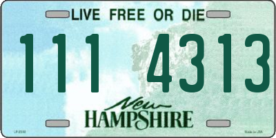 NH license plate 1114313