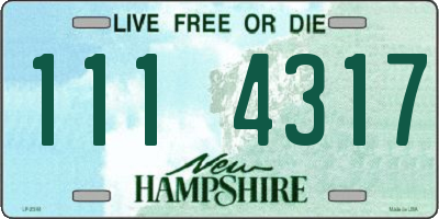 NH license plate 1114317