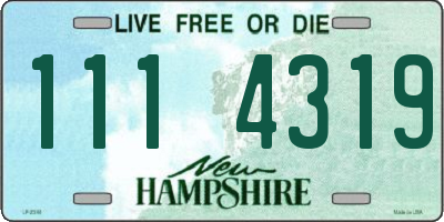 NH license plate 1114319