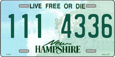 NH license plate 1114336