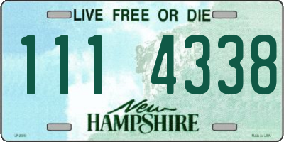NH license plate 1114338
