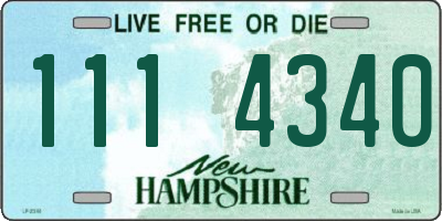NH license plate 1114340