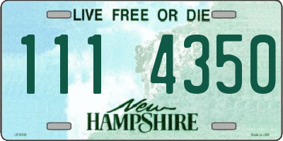 NH license plate 1114350