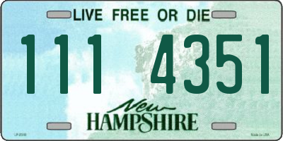 NH license plate 1114351