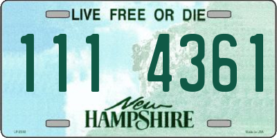NH license plate 1114361