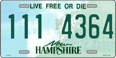 NH license plate 1114364