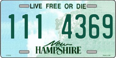 NH license plate 1114369