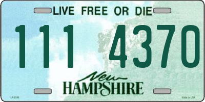 NH license plate 1114370