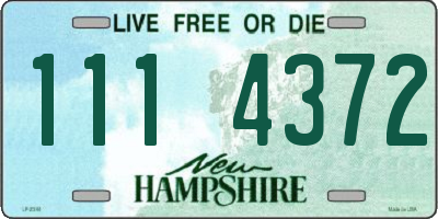 NH license plate 1114372