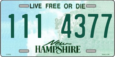 NH license plate 1114377