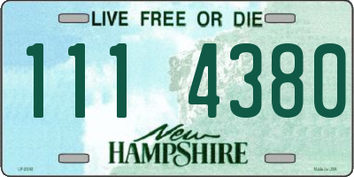 NH license plate 1114380