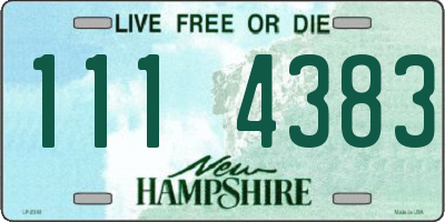 NH license plate 1114383