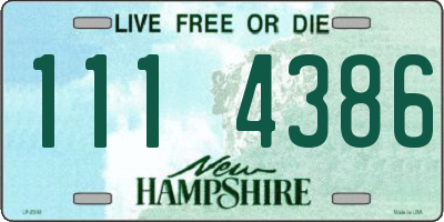 NH license plate 1114386