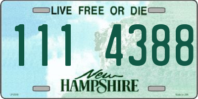 NH license plate 1114388