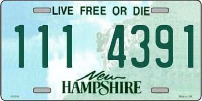 NH license plate 1114391