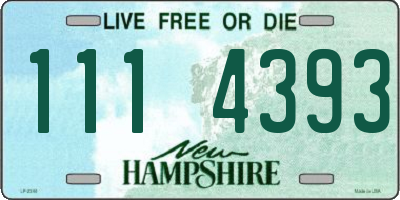 NH license plate 1114393