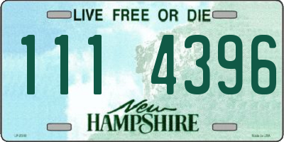 NH license plate 1114396