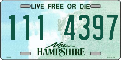 NH license plate 1114397