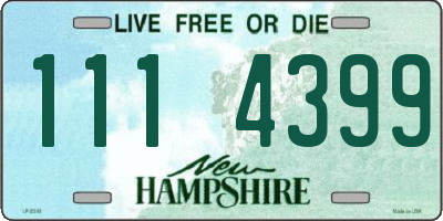 NH license plate 1114399