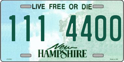 NH license plate 1114400