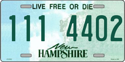NH license plate 1114402