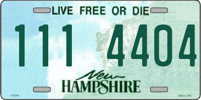 NH license plate 1114404