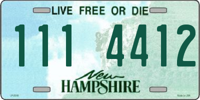 NH license plate 1114412