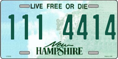 NH license plate 1114414