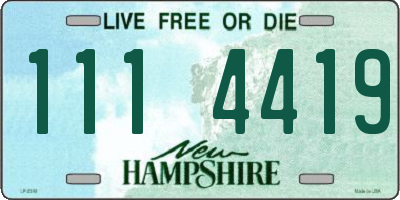NH license plate 1114419